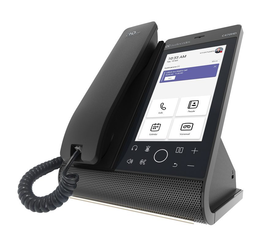 AUDIOCODES TEAMS C470HD TOTAL TOUCH IP POE PHONE, 5.5" COLOUR TOUCH LCD, BLUETOOTH, WIFI - Image 9