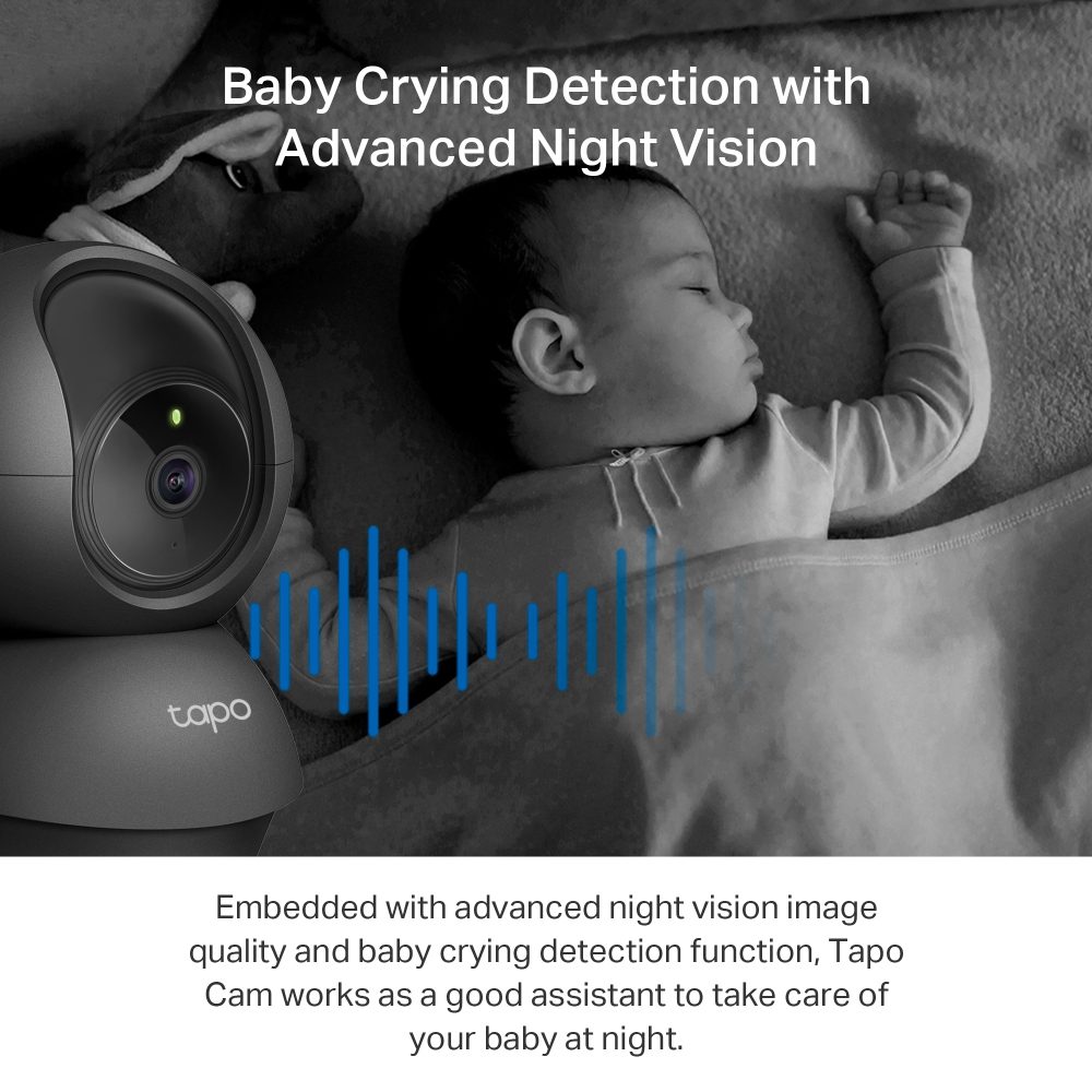 TP-Link Tapo C211 Pan/Tilt Home Security Wi-Fi Camera, 2K 3MP, 2-Way Audio, Night Vision up to 30 Ft, Privacy Zone - Image 5