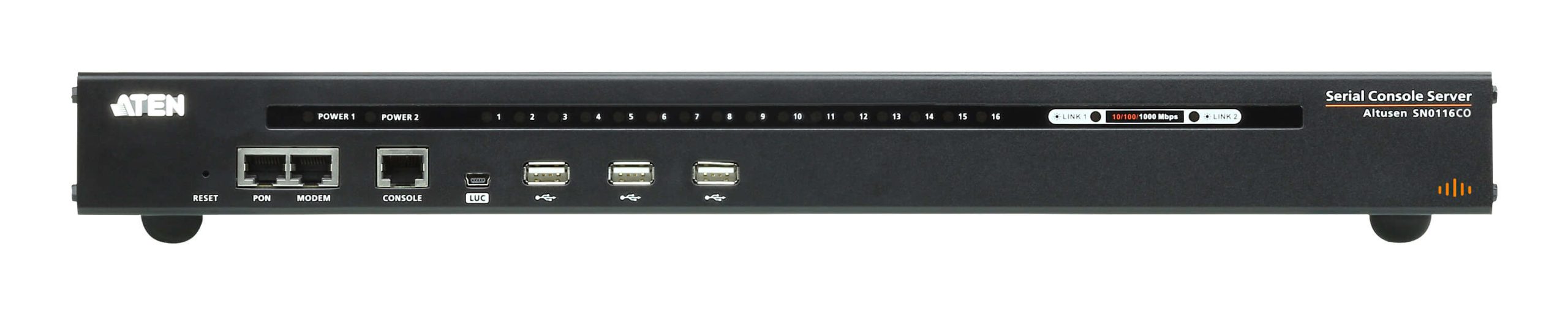 ATEN 16 PORT SERIAL CONSOLE SERVER OVER IP WITH DUAL AC POWER - Image 3