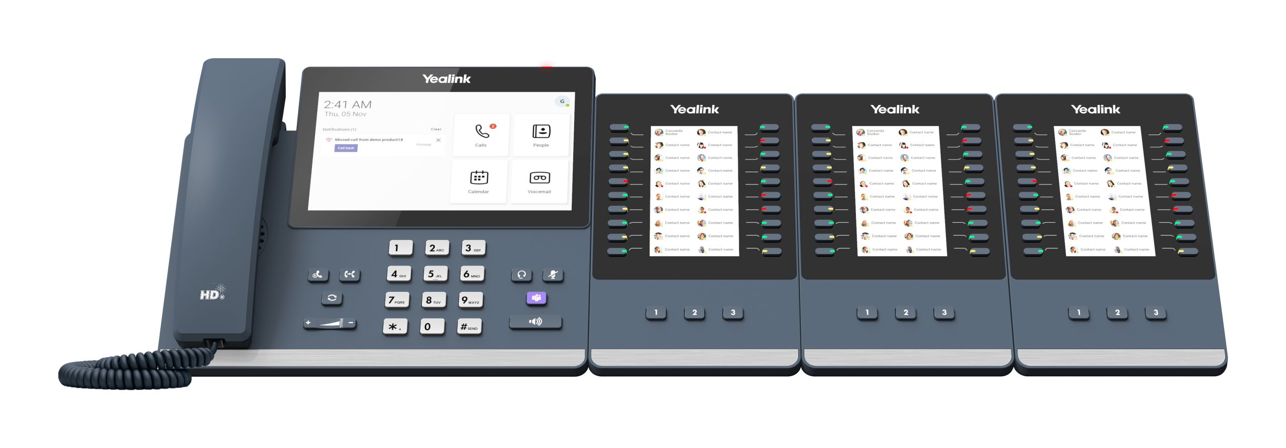 YEALINK (MP56) DESKTOP PHONE WITH HANDSET, 7" TOUCH SCREEN, MS TEAMS 2nd GEN - Image 5
