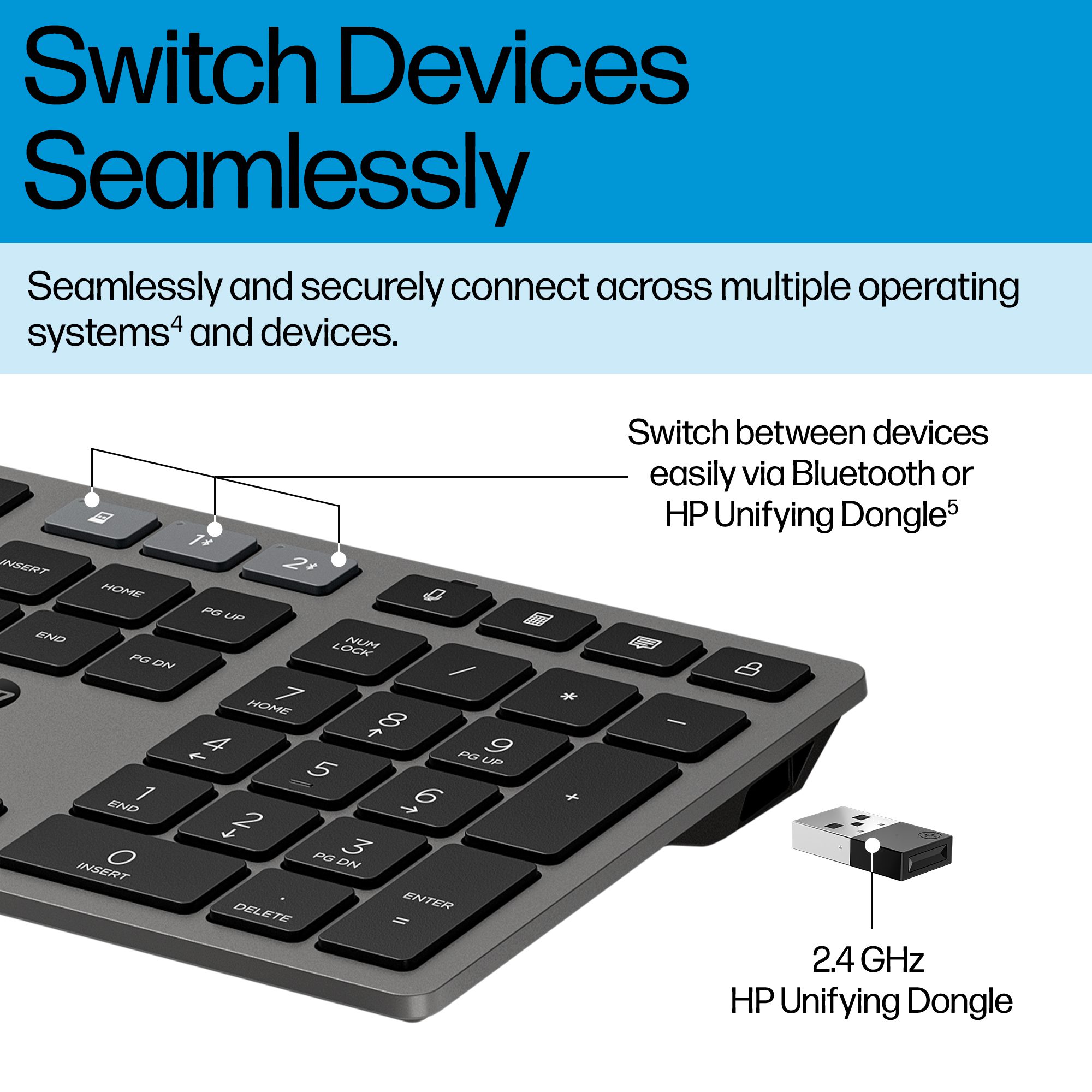 HP 725 Multi Rchrgbl WLS KB/MSE - Image 23