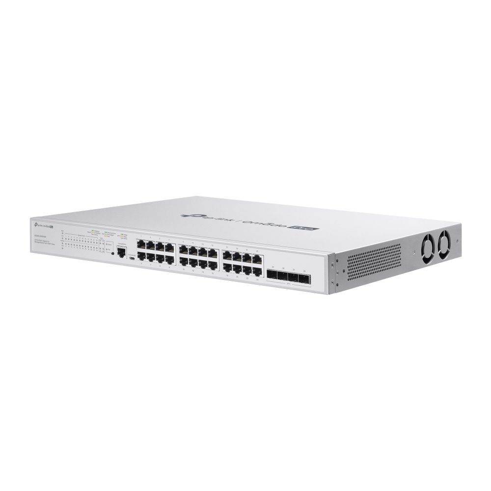 TP-LINK OMADA PRO 24-PORT MANAGED 10G L2+ SWITCH, POE+(24), 10G SFP+(4), 384W, 1U, 5YR - Image 4