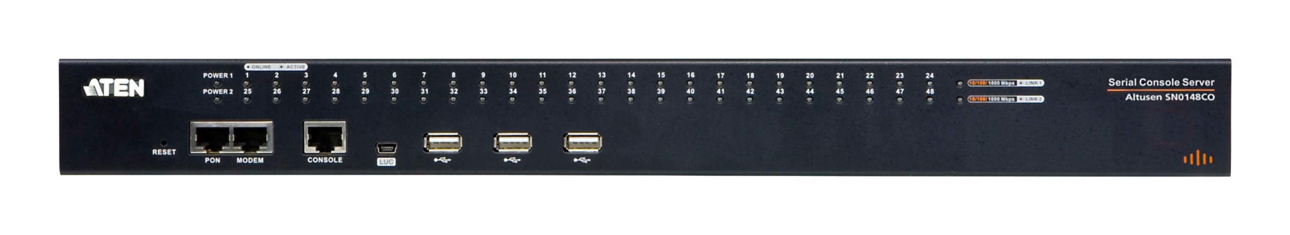 ATEN 48 PORT SERIAL CONSOLE SERVER OVER IP WITH DUAL AC POWER & DUAL LAN SUPPORT - Image 3