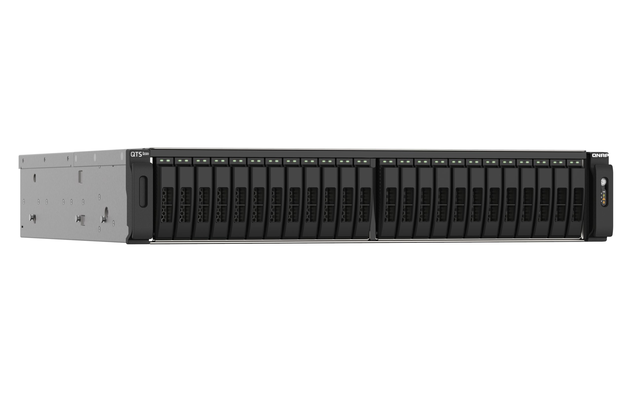 QNAP TS-h2490FU-7302P-256G, 24-Bay all-flash NAS, NVMe Gen3 x4, AMD EPYC 7302P 3.0GHz, 256GB RDIMM ECCC DDR4 RAM, 2 x 2.5GbE LAN, 4 x 25GbE SFP28, 5 Yr WTY - Image 6