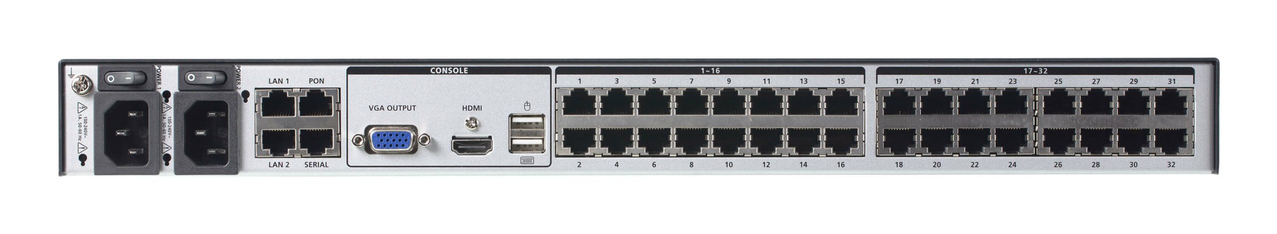 ATEN 1-LOCAL/8-REMOTE SHARED ACCESS 32-PORT MULTI-INTERFACE CAT 5 KVM OVER IP SWITCH - Image 4