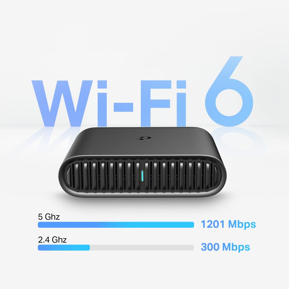 TP-Link TL-WR1502X AX1500 Wi-Fi 6 Travel Router, 1201 Mbps at 5 GHz + 300 Mbps at 2.4 GHz, 2× Internal Antennas, 1× Gigabit WAN Port + 1× Gigabit LAN - Image 8