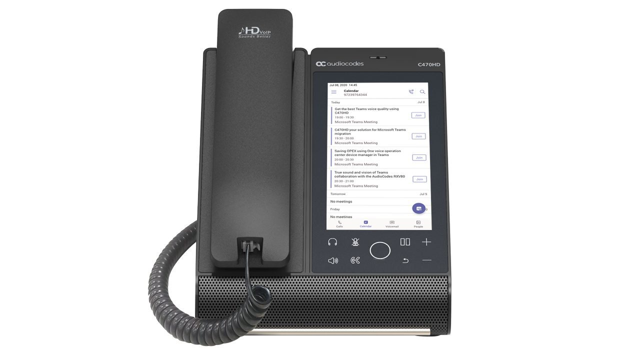 AUDIOCODES TEAMS C470HD TOTAL TOUCH IP POE PHONE, 5.5" COLOUR TOUCH LCD, BLUETOOTH, WIFI - Image 12