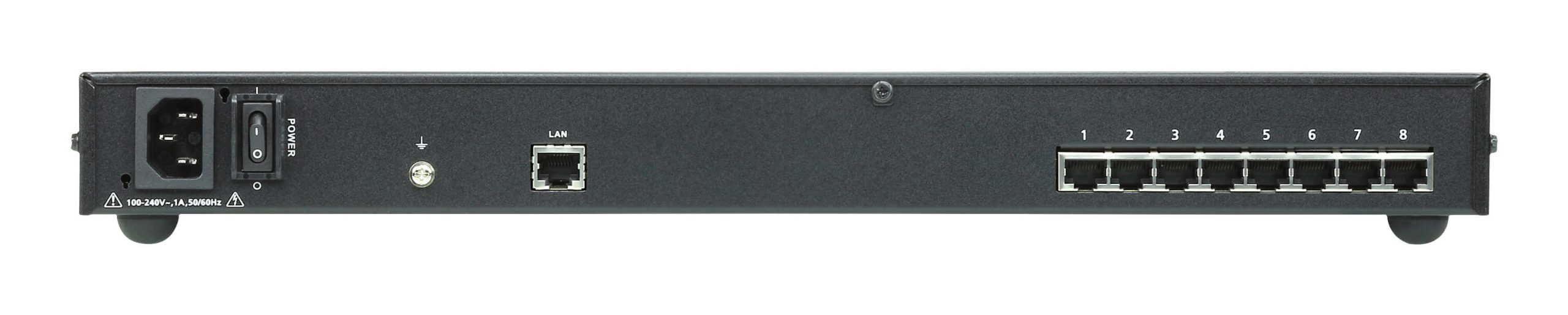 ATEN 8 PORT SERIAL CONSOLE SERVER OVER IP WITH AC POWER - Image 3