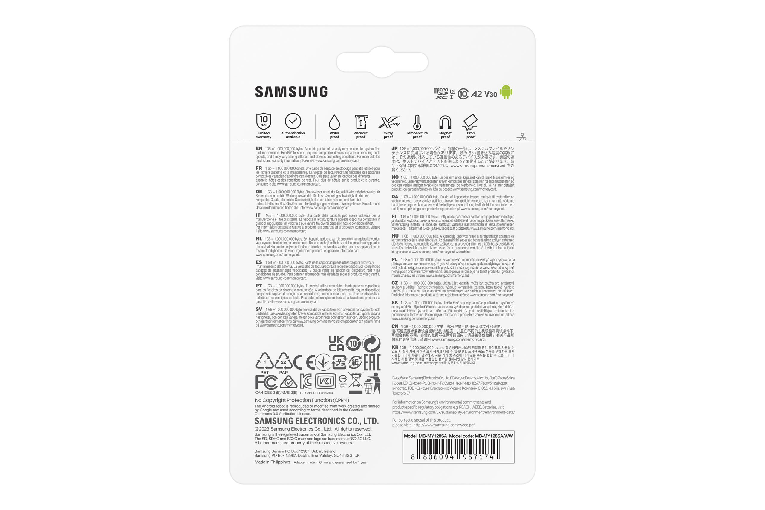 SAMSUNG (PRO ULTIMATE) 128GB MICRO SD CARD w/ADAPTER, CL10, 200R/130W MB/s, 10YR WTY - Image 9