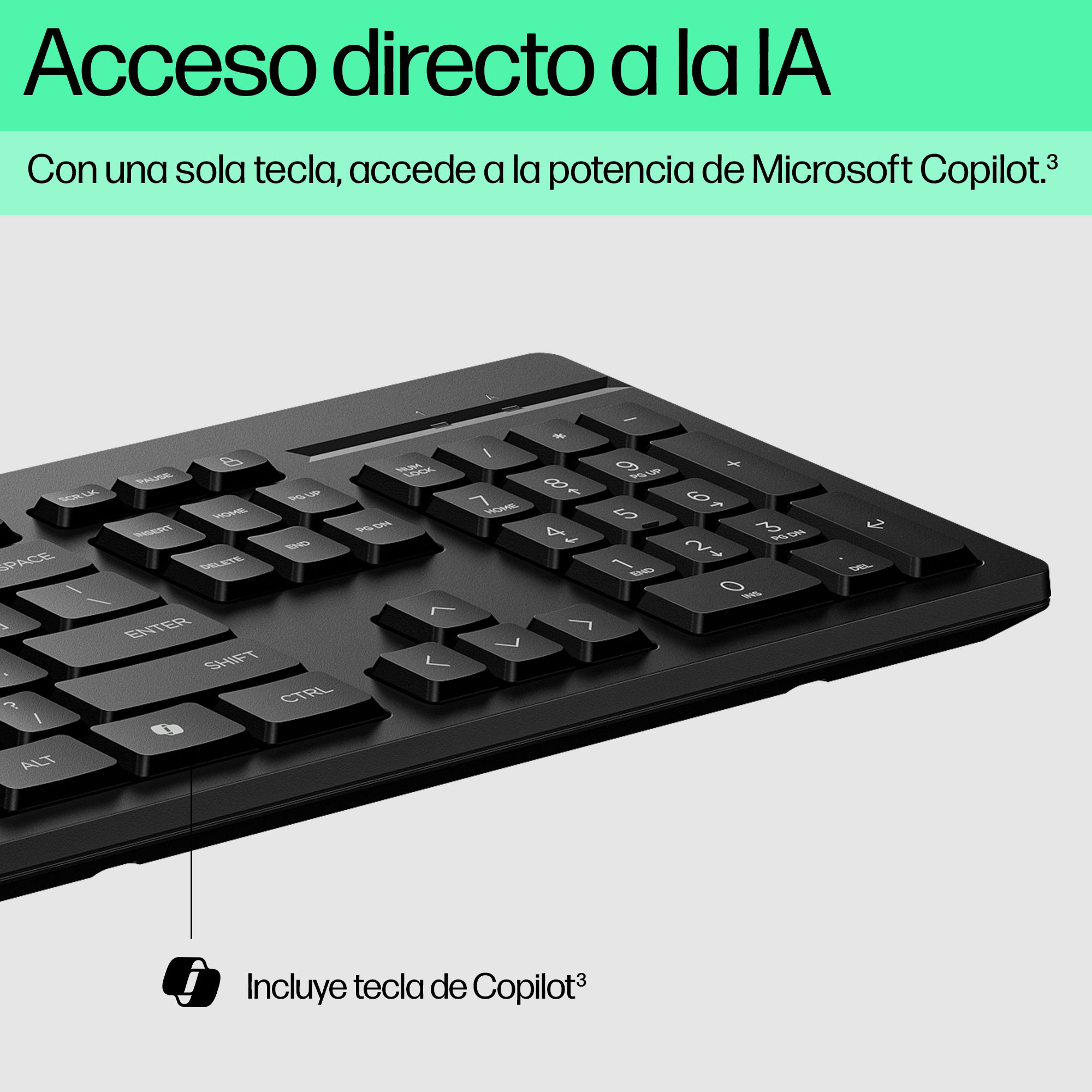 HP 125 Wired Keyboard - Compatible with Windows 10, Desktop PC, Laptop, Notebook USB Plug and Play Connectivity, Easy Cleaning 1YR WTY - Image 42