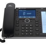 AUDIOCODES 445HD IP POE PHONE 2X GBE, 4.3" CLR SCREEN, 18 PROGRAMMABLE KEYS - BLACK