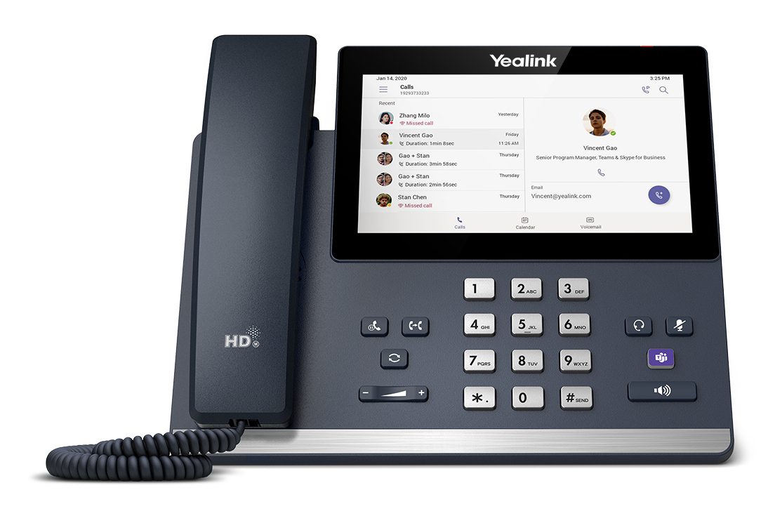 YEALINK (MP56) DESKTOP PHONE WITH HANDSET, 7" TOUCH SCREEN, MS TEAMS 2nd GEN