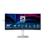 Philips 34″ (21:9) Curve Wqhd No Stand, Hdmi, Dp, Usb-c, Rj45, Spkr, H/adj, 4yr (34B2U5600C/79)