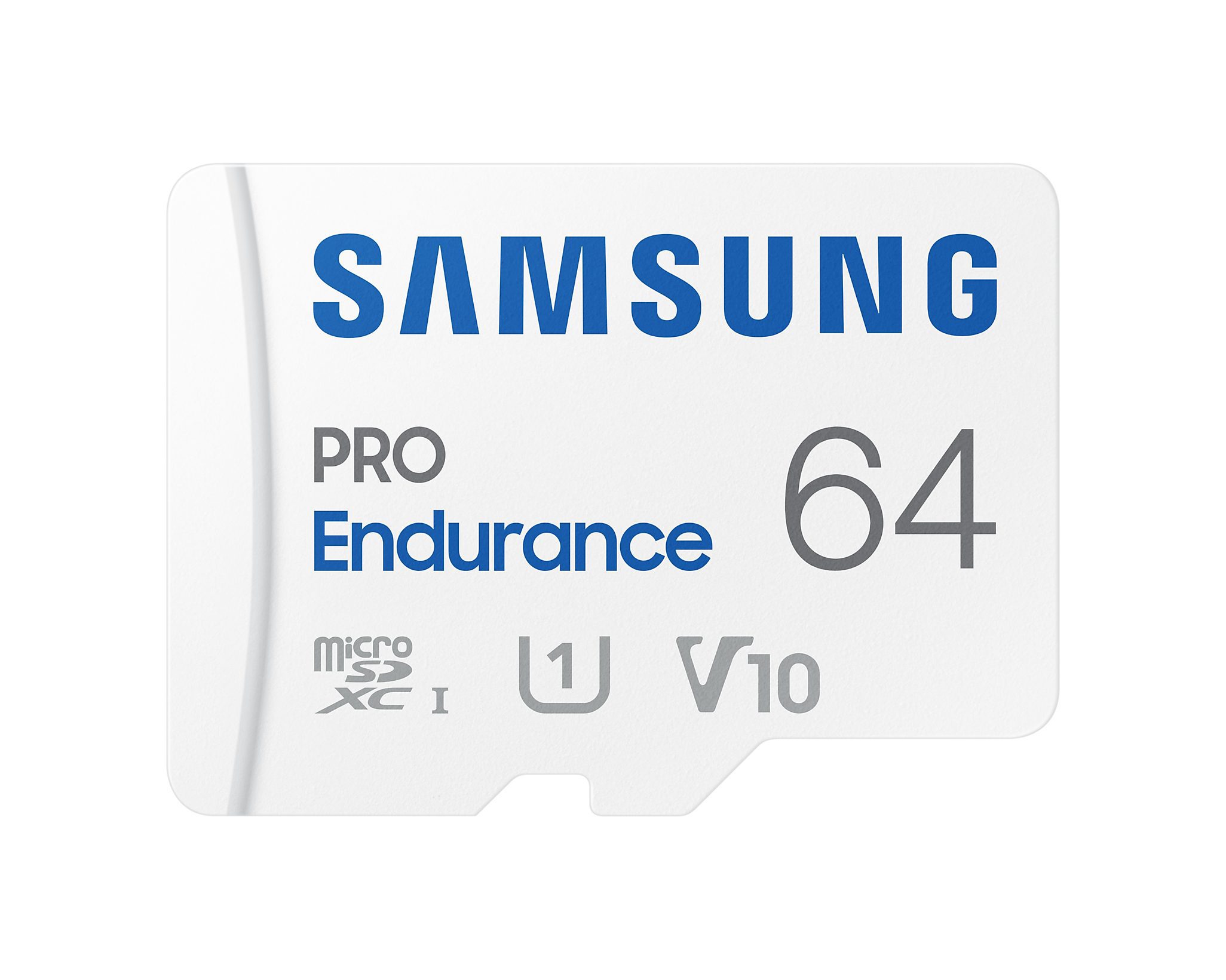 SAMSUNG (PRO ENDURANCE) 64GB MICRO SD CARD w/ADAPTER, CL10, 100R/30W MB/s, 5YR WTY