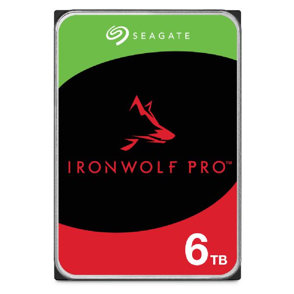 SEAGATE IRONWOLF PRO NAS 6TB, 3.5" SATA HARD DRIVE, 5YR WTY