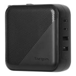 Targus 100 W Gan Charger with travel adp