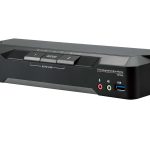 Aten CM1942-AT-U 2-Port 4K DisplayPort Dual Display Mini-Matrix Boundless KVM Switch, Resolutions up to 4K DCI (4096 x 2160 @ 60 Hz)