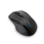 KENSINGTON PRO FIT OPTICAL WIRELESS MOUSE, SCROLL WHEEL - BLACK, MID SIZE
