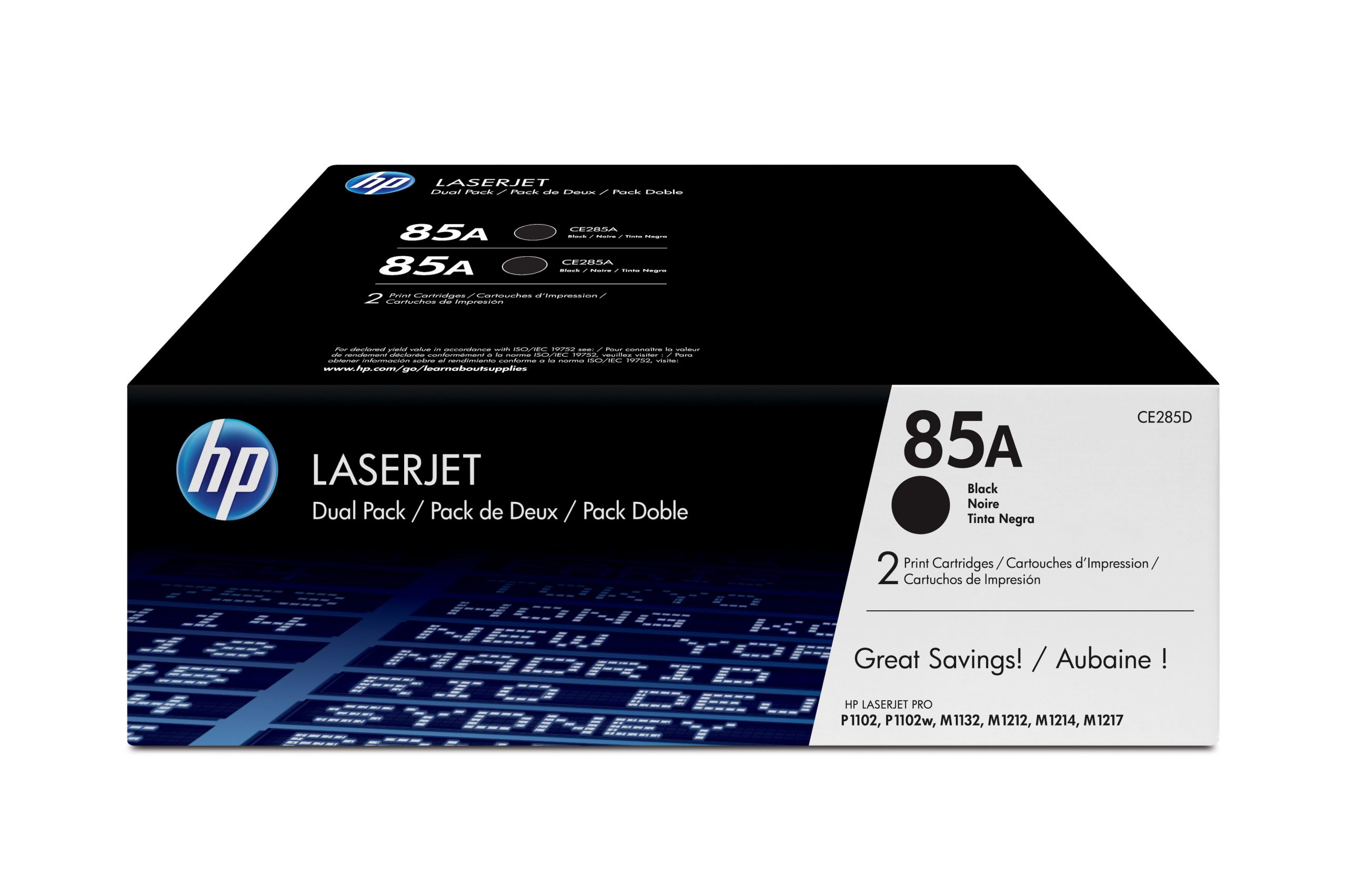 85A BLACK TONER CART TWIN PACK