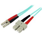 StarTech.com 2m 10 Gb Aqua Mm Fiber Patch Cable Lc/sc (A50FBLCSC2)