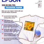 EPSON IRON-ON TRANSFER PAPER A4 124GSM 10 SHEET