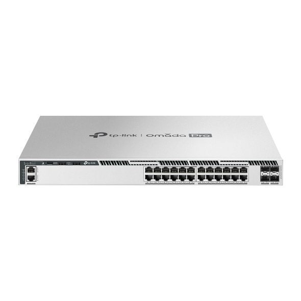 TP-LINK OMADA PRO 24-PORT MANAGED GIGABIT L3 SWITCH, GbE(24), 10G SFP+(4), 1U, 5YR
