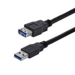 StarTech.com USB3SEXT1MBK – USB 3.0 Extension Cable, 1m, Black