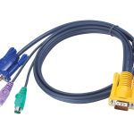 Aten 1.8m Ps/2 Kvm Cable With 3 In 1 Sphd (2L-5202P)