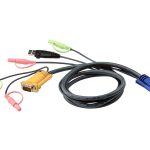 Aten Kvm Cable 3m With Vga, Usb & Audio To 3in1 Sphd & Audio To Suit Cs173xb, Cs173xa, Cs175x (ls) (2L-5303U)
