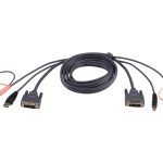 Aten Kvm Cable 1.8m With Dvi-d (single Link) Usb & Audio To Dvi-d (single Link), Usb & Audio (2L-7D02U)