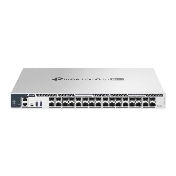 TP-LINK OMADA PRO 26-PORT MANAGED 10G L3 SWITCH, 10G SFP+(26), 25G SFP28(6), 1U, 5YR