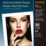 EPSON ARCHIVAL MATTE PAPER A3 189GSM 50 SHEET