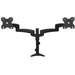 StarTech.com ARMDUAL – Dual Monitor Mount, Adjustable Arm, Black