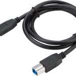 1m USB 3.0 A to B Cable Black