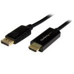 StarTech.com DP2HDMM1MB – DisplayPort to HDMI Adapter, 1m cable