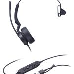 YEALINK WIRED (UH44) MS MONO HEADSET,NOISE CANCELLING MIC, USB C NATIVE, C TO A ADAPTER