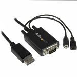 STARTECH 10FT DP TO VGA VIDEO ADAPTER CABLE WITH AUDIO - 3M