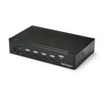 StarTech.com SV431HDU3A2 – KVM Switch, 4-Port USB 3.0, Dual Monitor UHD