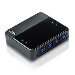 Aten Peripheral Switch 4×4 Usb 3.1 Gen1, 4x Pc, 4x Usb 3.1 Gen1 Ports, Remote Port Selector, Plug And Play (US434-AT)