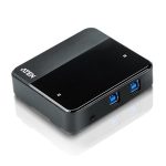 Aten Peripheral Switch 2×4 Usb 3.1 Gen1, 2x Pc, 4x Usb 3.1 Gen1 Ports, Remote Port Selector, Plug And Play (US234-AT)