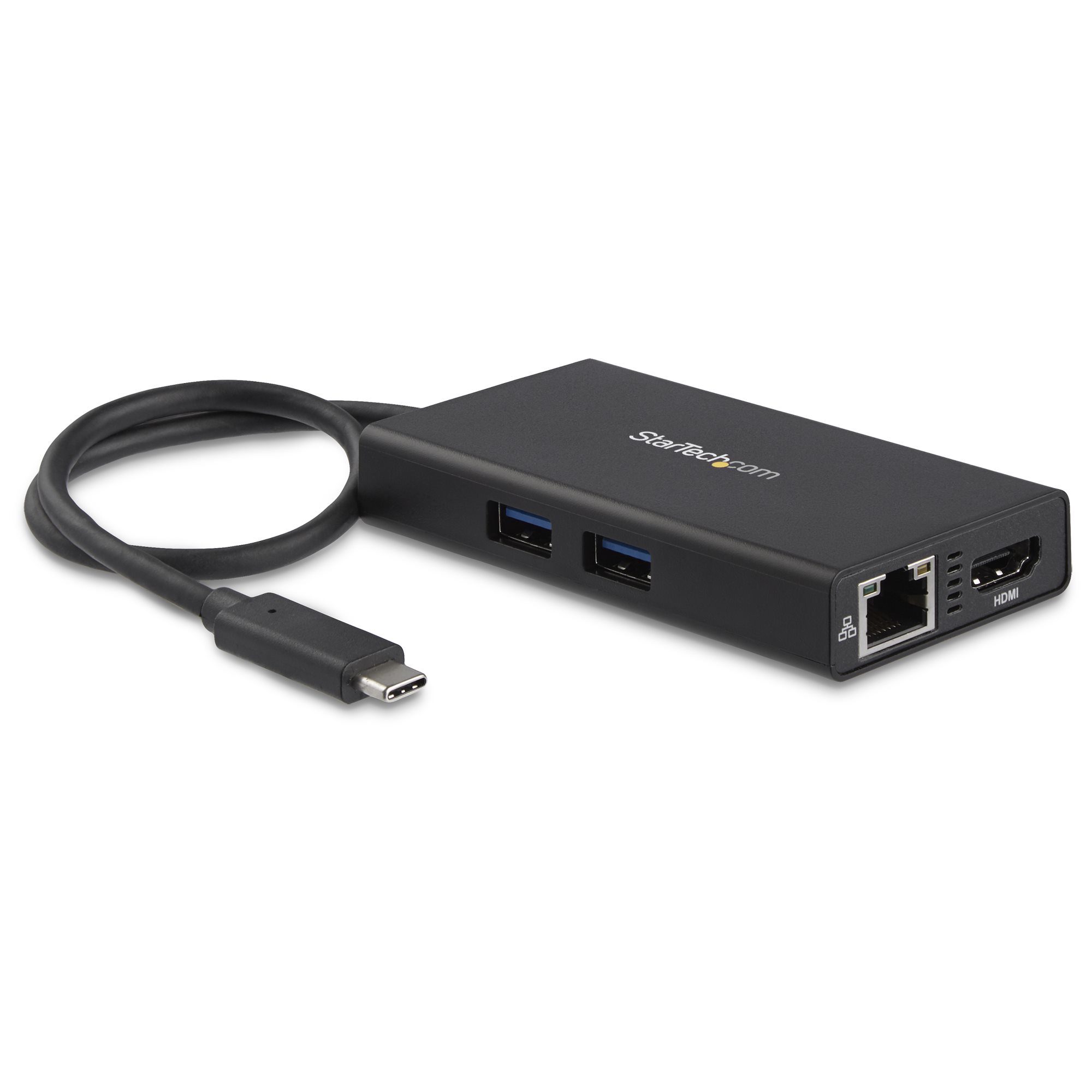 STARTECH USB-C (T/BOLT3) MULTIPORT ADAPTER, 4K HDMI, USB(2), RJ45, SINGLE DISPLAY, 48W, 3Y
