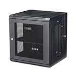 StarTech.com RK12WALHM – Rack Cabinet, Wall-Mount, 12U, Black