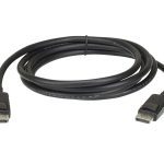 Aten 3m Displayport Cable, Supports Up To 3840 X 2160 @ 60hz, 28 Awg Copper Wire Construction For High-definition Media Connections (2L-7D03DP)