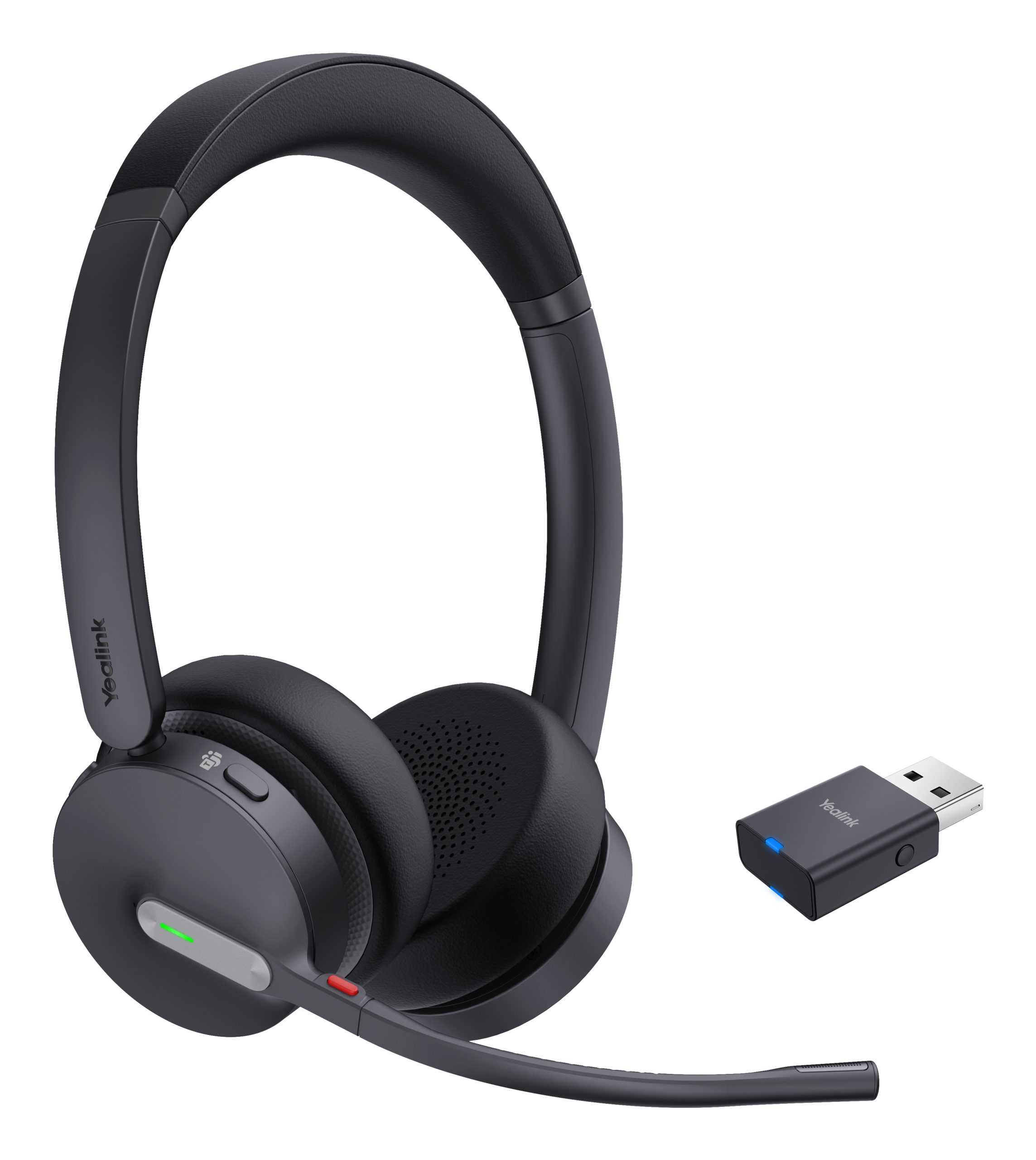 YEALINK BLUETOOTH DECT (WH64) MS STEREO HYBRID HEADSET, WDD60 DECT DONGLE, NO BASE STATION