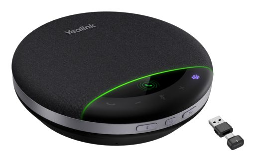 YEALINK SP96 SPEAKER, AI NOISEAND ECHO CANCELLATION, 5M VOICE PICKUP, 65MM SPEAKER, DONGLE