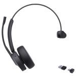 YEALINK WIRELESS (BH70) UC MONO BLUETOOTH HEADSET BT51 DONGLE, BLACK, C TO A ADAPTER