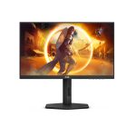 AOC 23.8' Gaming Monitor – FHD 180Hz IPS, 0.5ms MPRT, 126% sRGB, DP 1.4, HDMI 2.0, Delta E<2, tilt/swivel/height/pivot adjustable, VESA mountable (LS)