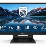Philips 24″ (16:9) Monitor, Fhd Touch Ips, Hdmi, Dp, H/adj, Spk, 4yr (242B9T/75)