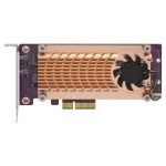 QNAP Dual M.2 22110/2280 Pcie Ssd Expansion Card (pcie Gen2 X4), Low-profile Bracket Pre-loaded, Low-profile Flat And Full-height Are Bundled (QM2-2P-244A)