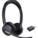 YEALINK BLUETOOTH DECT (WH64) UC STEREO HYBRID HEADSET, WDD60 DECT DONGLE, NO BASE STATION